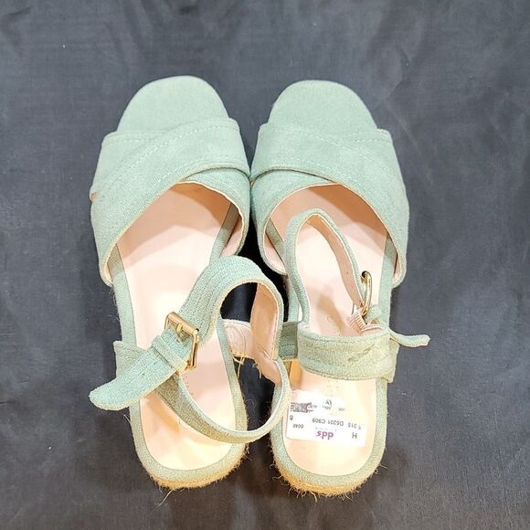 BRAND NEW NATURE BREEZE ESPADRILLE OPEN TOE WEDGE SANDAL - Picture 6 of 15